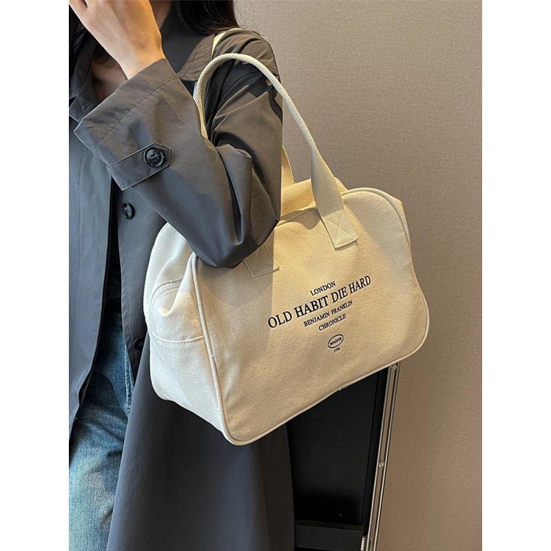 Damen Große Canvas Reise-Tragetasche - Vielseitige, Leichte Handtasche für Kurztrips & Geschäftsreisen