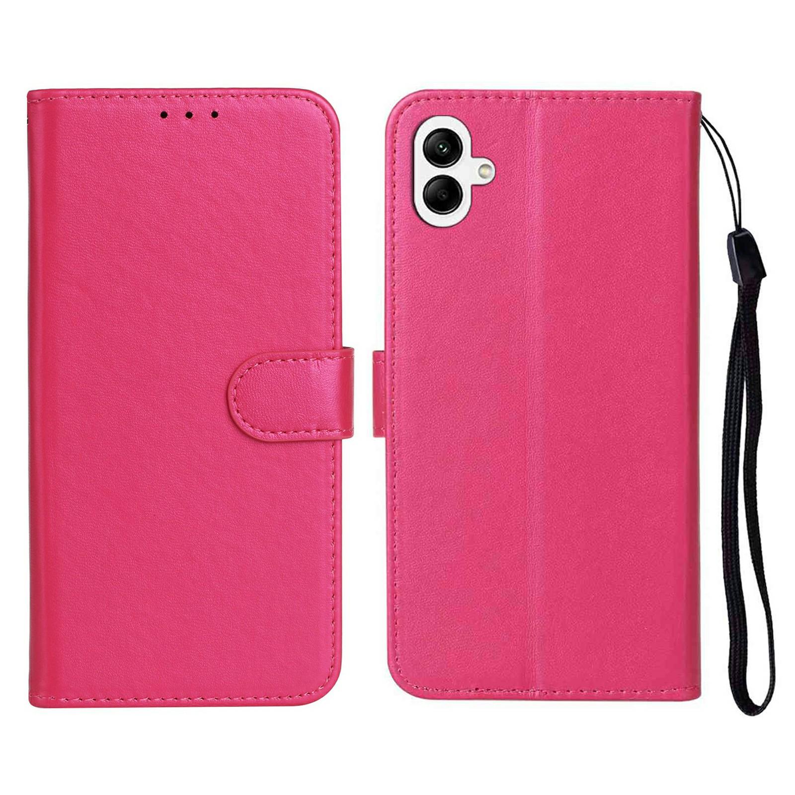 

Для Samsung Galaxy A07 Чехол из ПУ кожи Книжка Чехол для телефона Кошелек Отделение для карт Rose