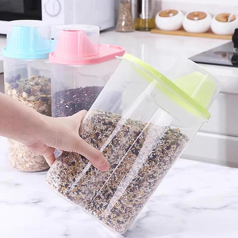 24-Piece Kitchen Grain Storage Set: Insect & Moisture-Proof Sealed Rice Buckets