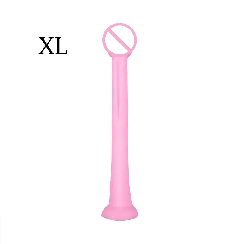 Liquid Silicone Anal Plug Long Butt Plug Big Dildos Stimulate Anus and Vagina Soft Anal Dilator Penis Sex Toys Dick Sex Products