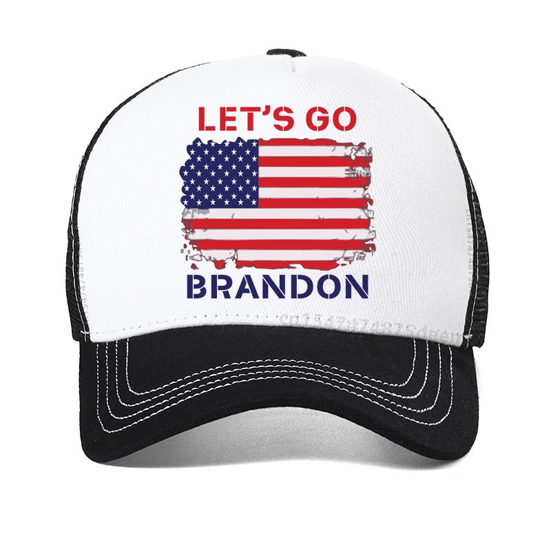 America Let’s Go Brandon Funny Unisex Women Baseball Cap Unisex Casual Adjustable Summer Mesh Breathable Hats