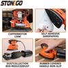 Electric Sander with Dust Collection 12Pcs Sandpapers Corded Power Tool for Wood and Metal Polishing DIY Grinding Machine