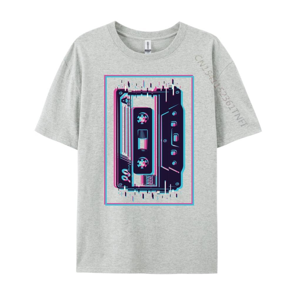 Aesthetic Mixtape 80s 90s Cassette Shirts Graphic Tee Men Cotton Camisetas De Hombre Free Shipping Clothes Casual
