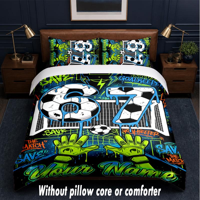 Other Similar Designs Theme Custom Text Or Name 3Pcs Bedding Set,1 Flat Sheet & 2 Pillowcases Personalized Home Bedding