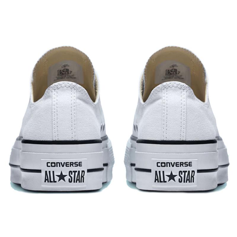 Converse Chuck Taylor All Star Platform Low Top Muffin Platform Low Top Canvas Shoes Women's Pure White