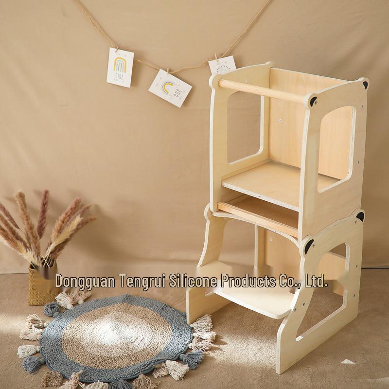 Montessori Toddler Learning Tower: Children's Kitchen Sink Step Stool and Washstand