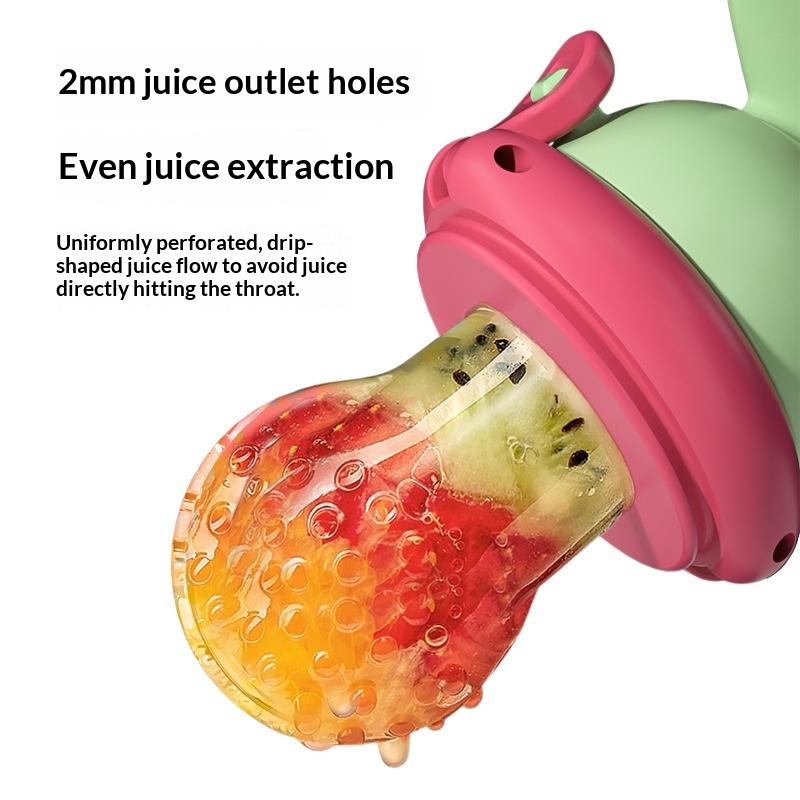 Dinosaur Rotate Push-Type Baby Fruit Feeder Silicone Fresh Food Feeder Kids Feeding Tool
