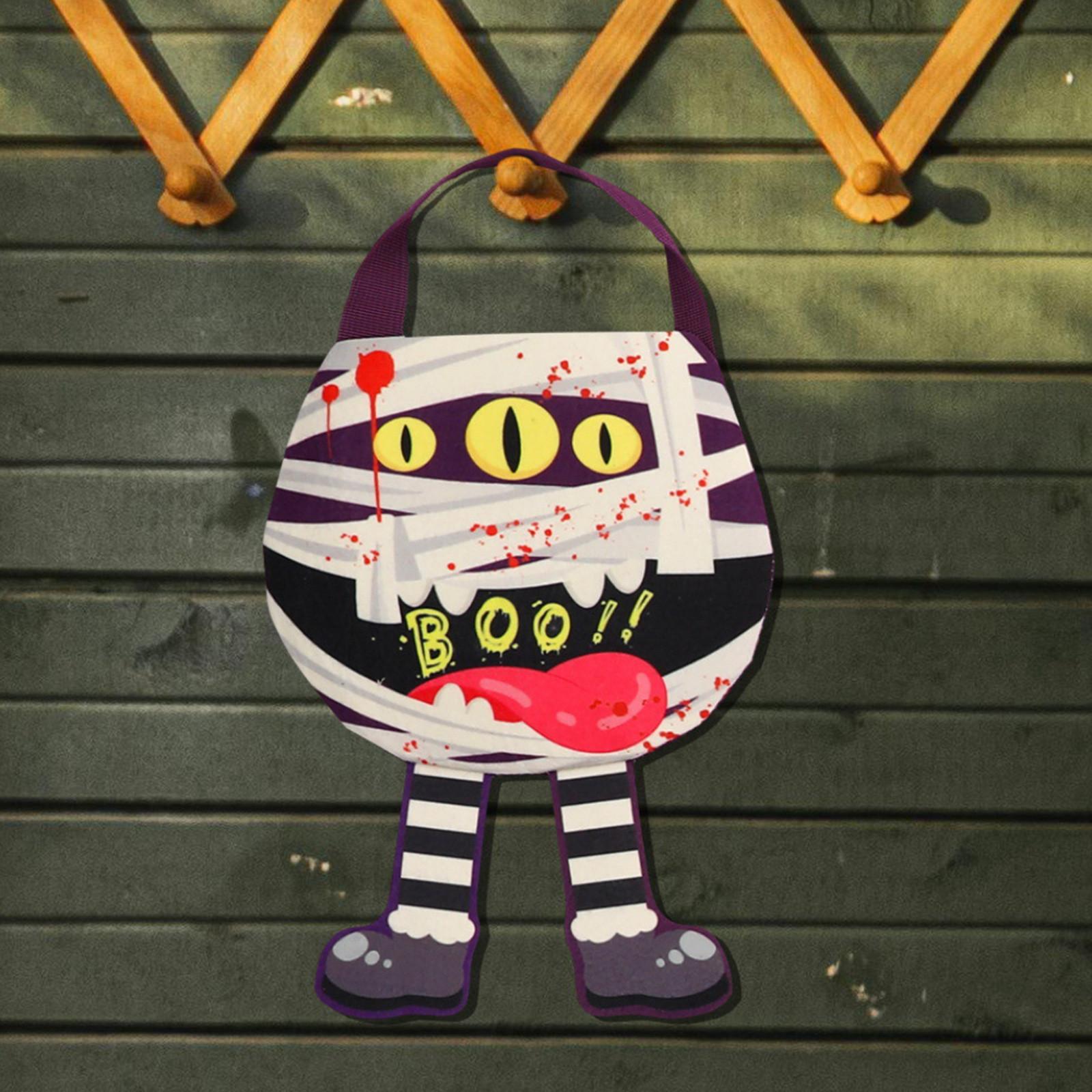 

Сумка для конфет на Хэллоуин Многоразовые нетканые сумки-тоут Конфеты One Size