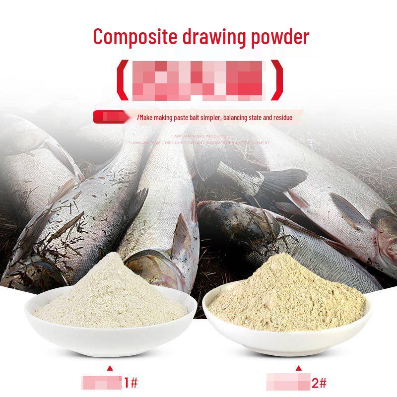 Composite Wheat Protein Fish Food Bait Additive - 50 Bottles per Pack