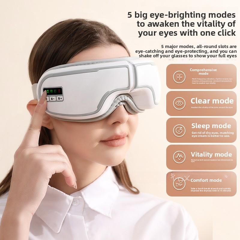 Smart Hot Compress Eye Massager Vibration Eye Protection Instrument Massager Bluetooth Music Eye Massager