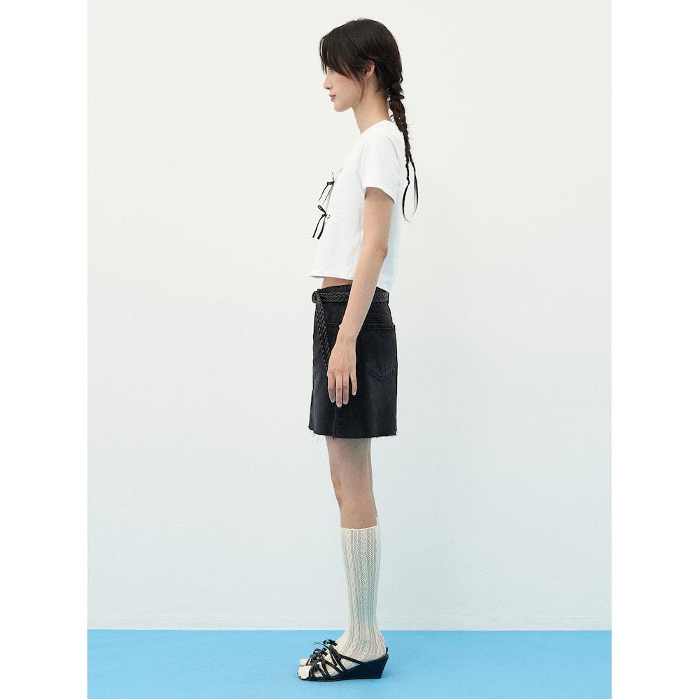 8SECONDS Denim Mini Skirt Black (324727Op85)