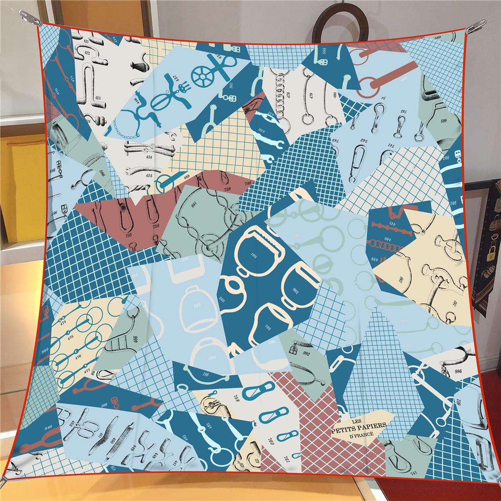New Summer Air-conditioned Room Warm Square Scarf French Fashion Women's Shawl Gift Fashion Trend Headscarf