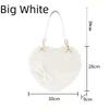 Borse Lolita a Forma di Cuore in PU per Ragazze con Fiocchi Borsa a Spalla Giapponese Due Misure Kawaii Borsette a Forma di Conchiglia Borsa a Tracolla Rosa Carina Regali