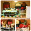 1:12 Miniature Furniture Forest Family Kitchen Toy Dining Table Dollhouse Accessories Bathroom Pretend Play For Girl Gifts Toys