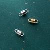 Gold Plated Magnet Connectors Beaded 925 Sterling Silver Bracelet Magnetic Clasp Jewelry Accessories