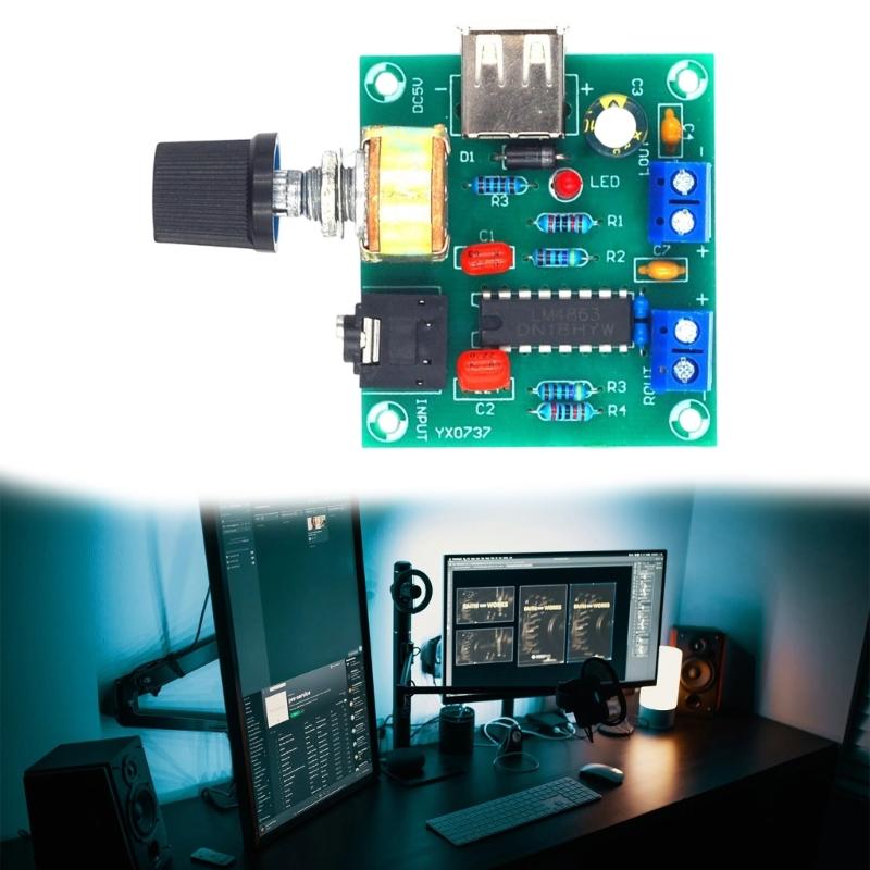 PM2038 5Wx2 Auditory Amplifier Board with USB Power Supply Circuit for DIY Projects and Clear Sound Output