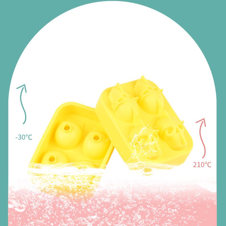 3D craniu cap gheață cub mucegai Halloween craniu în formă de whisky vin tavă Maker bar petrecere consumabile silicon gheață tavă gheață cutie gheață mucegai