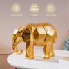 Vintage Abstract Elephant Figurine Resin Sculpture with Smooth Finishing for Decoration, Living Room, Shelf, Mantel, Home Decor