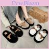 Cozy And Soft European Style Thick Sole Plush Slippers For Women Perfect For Winter