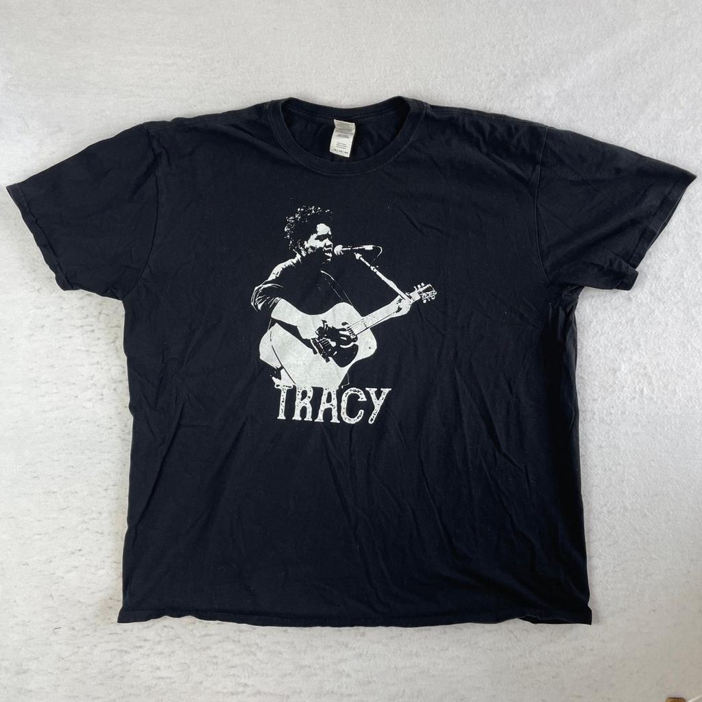 Gildan Tracy Chapman Graphic T-Shirt 2XL Black Short Sleeve Cotton Music Artist Unisex T-Shirt