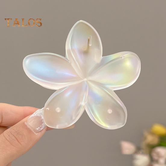 Women Hair Clip Colorful Flower Shape Back Head Hair Claw Horsetail Hair Decoration Hair Styling Tool