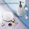 Nordic Style Ceramic Starfish Lotion Bottle Refillable Liquid Soap Bottle  Kitchen