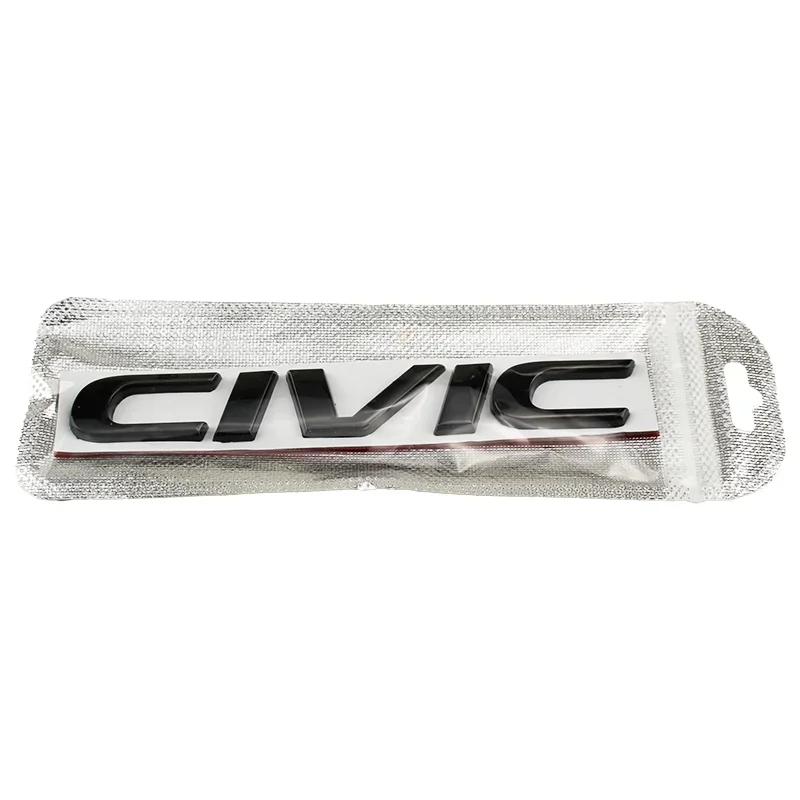 Metal 3D Car Stickers Side Fender Badge Rear Trunk Emblem Decal Styling for Honda CIVIC Logo 10th 11th 8th 2025 2023 Accessories