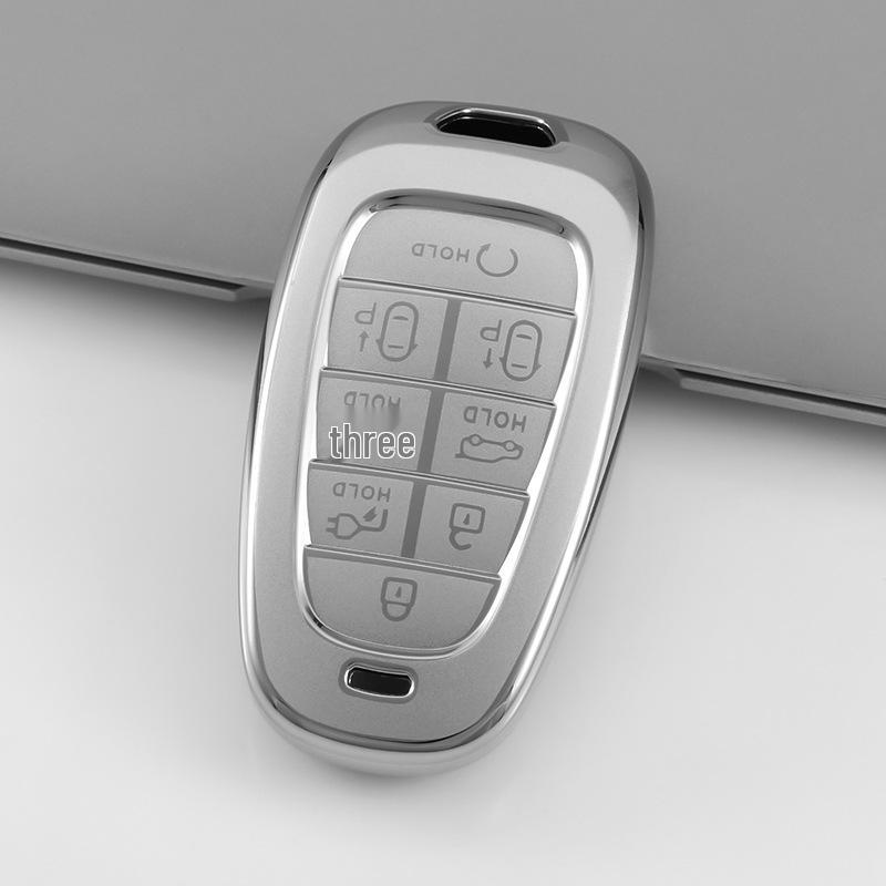 

2021 Hyundai Tucson L Key Cover - Quicksand Silver Case for Fifth Generation