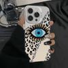 Striped Blue Eyes for Apple 15plu Mobile Phone Case iPhone12promax Anti-drop 14 Personalized XS Trend 13