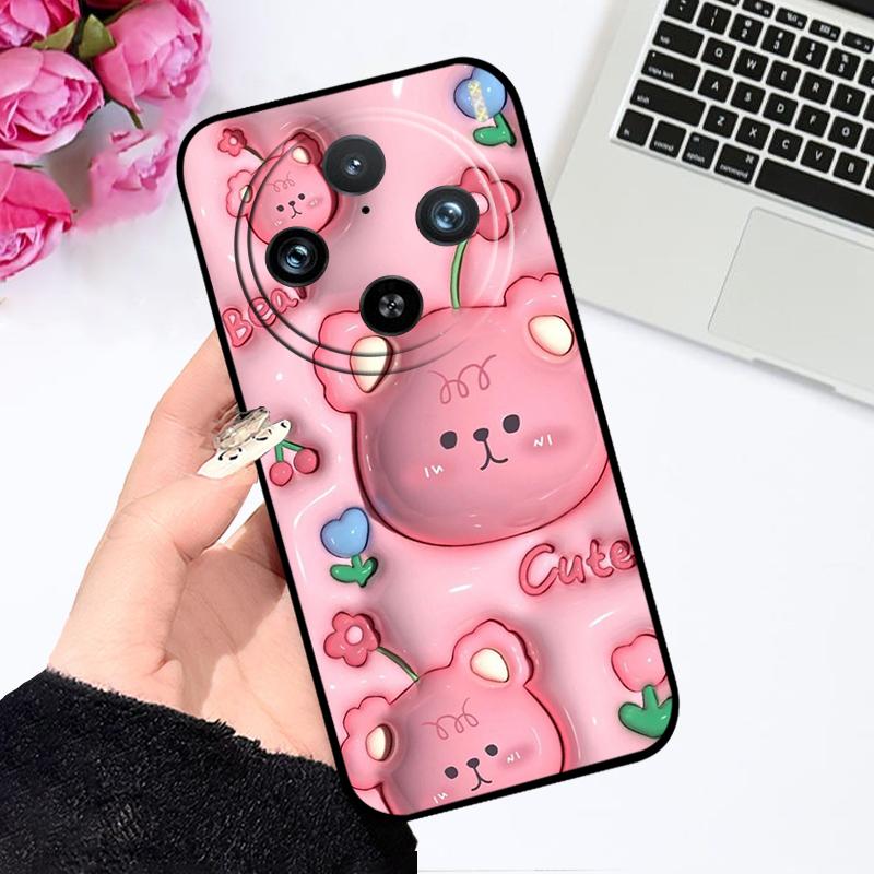 For Vivo X200 Pro mini 5G Case V2419A V2405DA Silicone TPU Phone Cover For VIVO X 200 Fundas X200Pro Cute Astronaut Phone Bags