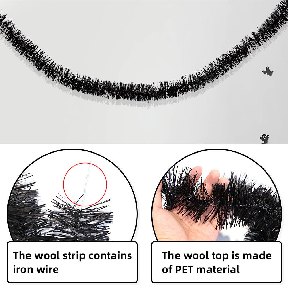 Meter 2 Versatile Black Streamers For Halloween Decorations And Occasions Festive