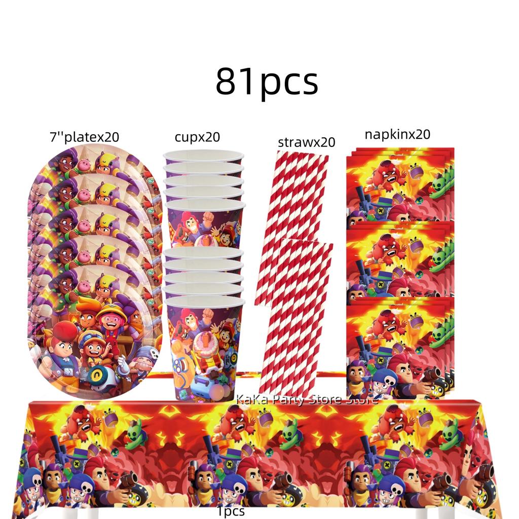 Game thme Birthday Party Decorations Disposable Tableware Tablecloth Plate Cup Napkin Baby Shower Boys Party Favors Supplies