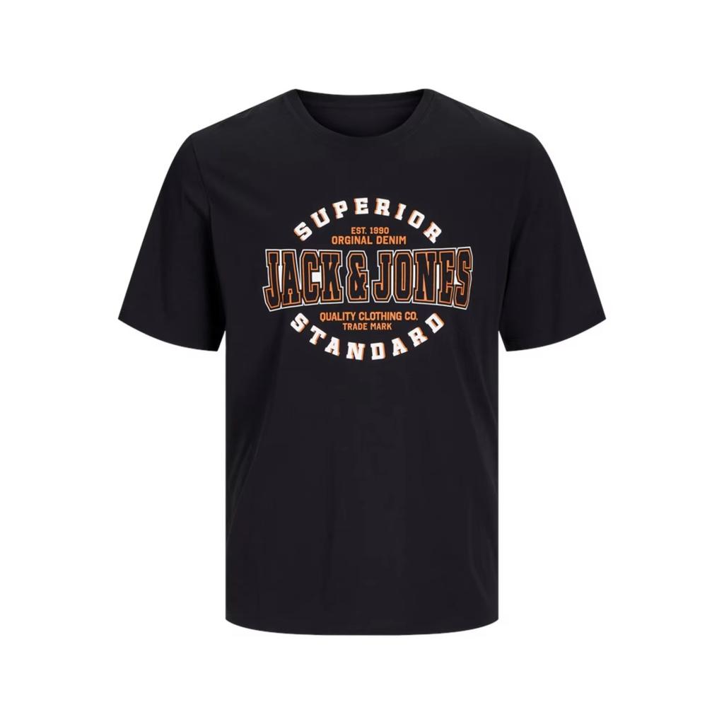 Jack and Jones Outdoor Peripheral Pattern Printing Summer Luxury Brand Cotton Men's and Women's T-Shirts Short Sleeves