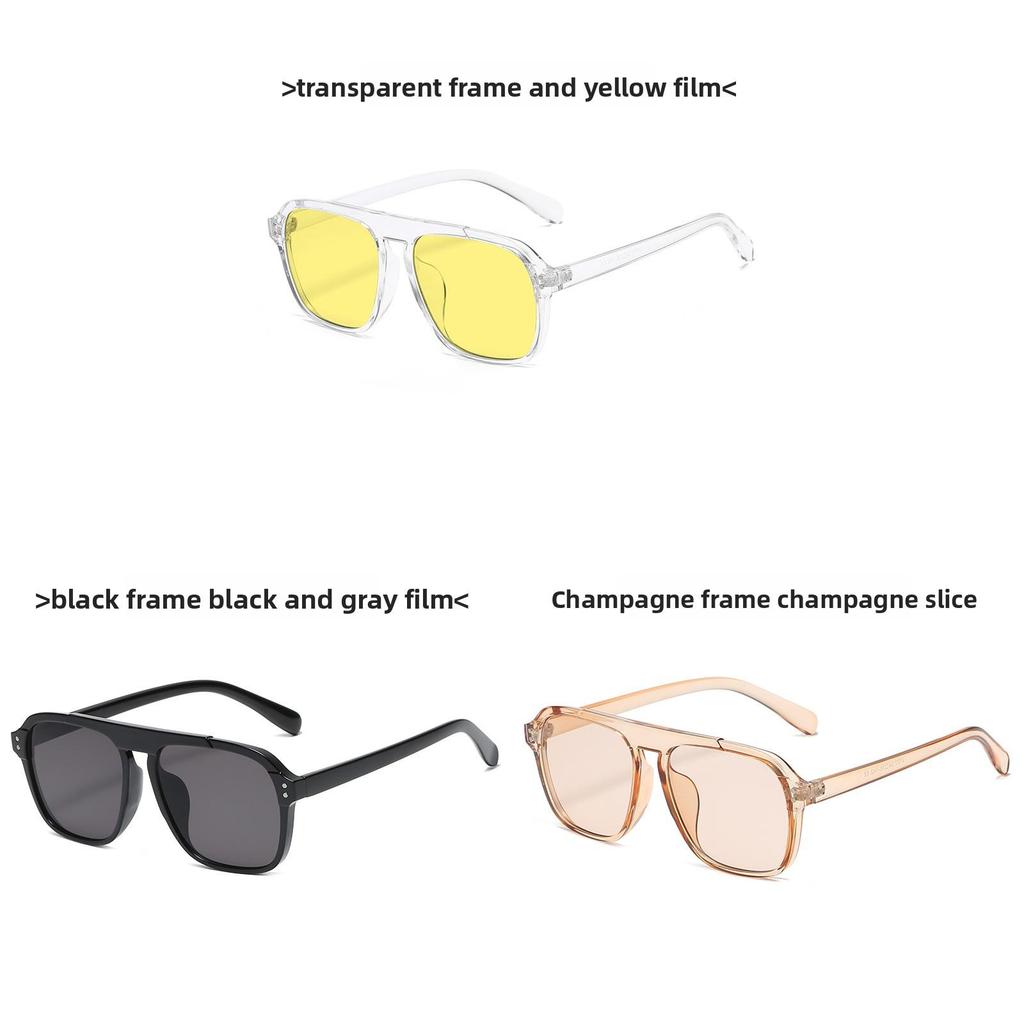Fashion Square Sunglasses With Uv400 Protection For Outdoor Travel And Stylish Wear