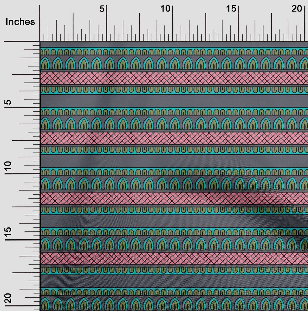 oneOone Cotton Flex Fabric Ethnic Block Printed Craft Fabric BTY 40 Inch
