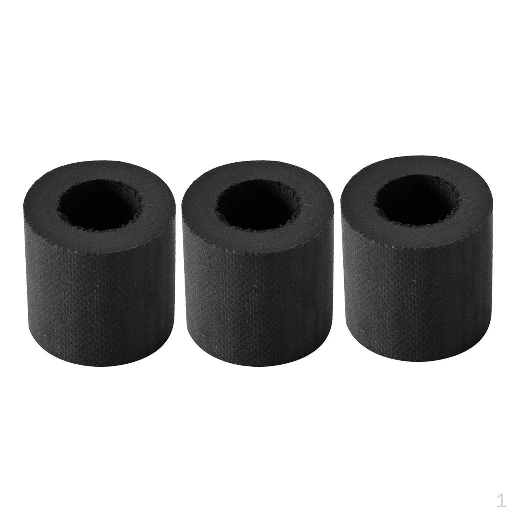 

3pcs Bakelite Snooker Or Pool Cue Ferrules Billiards Black