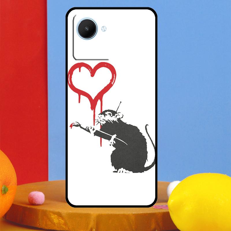 Cute Cartoon Animal Rat For Realme C75 C71 C55 C53 C67 C61 C33 C63 C51 10 11 12 13 14 15 Pro Plus C65 GT7 Pro Case
