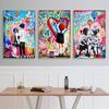 Abstract Love Theme Poster Print Canvas Painting Graffiti Pop Wall Art Hanging Picture For Living Room Modern Home Decor Unframe