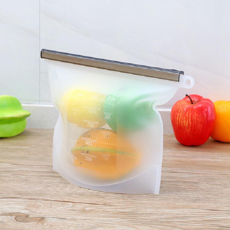 Kitchen Vacuum Sealing Bag for Food Storage - Silicone Fresh-Keeping for Fruits & Vegetables