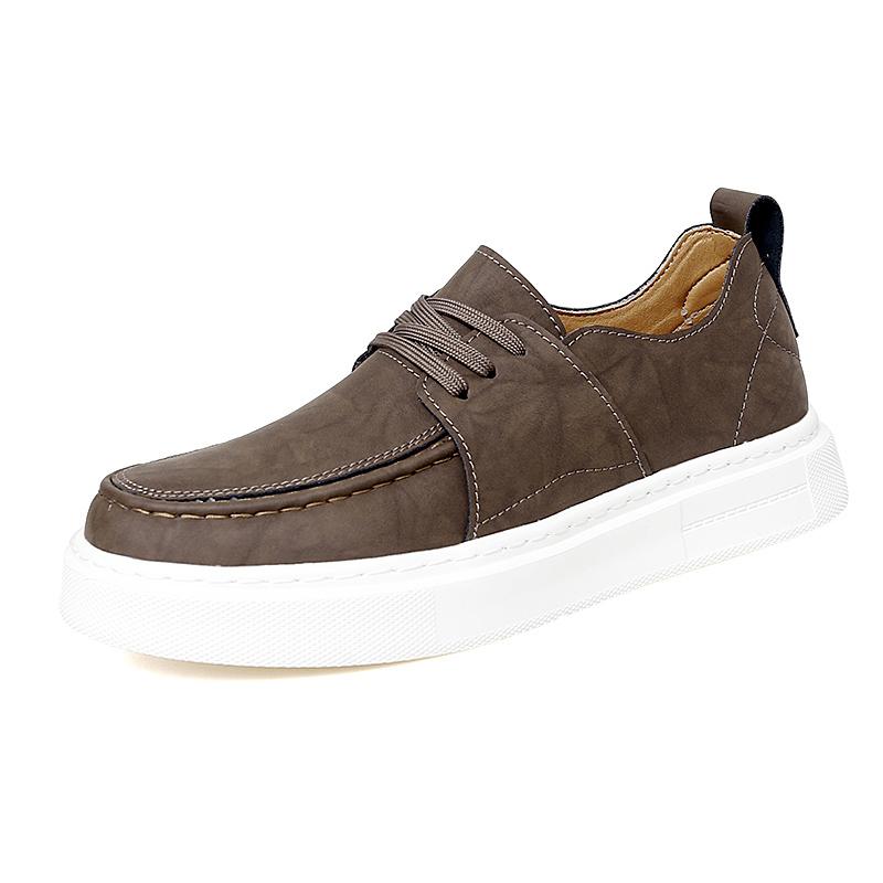 

Fashion Luxury Designers Men Shoes Handmade Genuine Leather Breathable Casual Shoes Comfy Office Style Business Men s Skateboard Shoes 38 коричневый