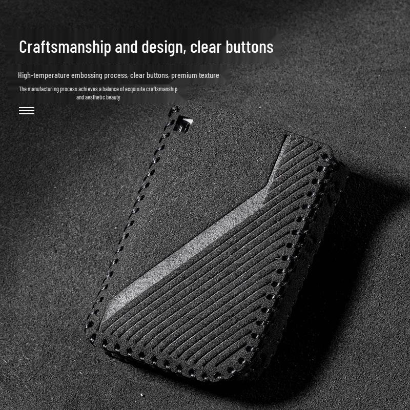 Lynk & Co Key Bag: Suede Trim Protective Case with High-Grade Buckle for Models 03/01/05/06/09.