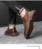 2024 Heren Retro Handgemaakte Leren Schoenen - Lente & Herfst, Slijtvast, Vetersluiting, Casual Werkkleding