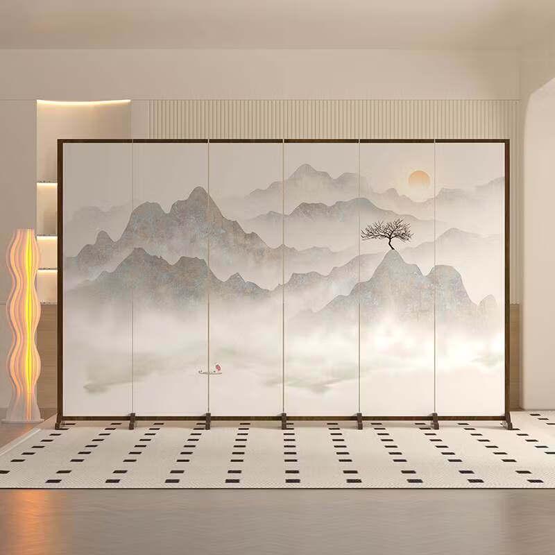 Modern New Chinese Style Landscape Folding Screen