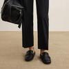 Less 2025 Autumn Merino Wool Straight Cropped Trousers