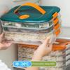 Multilayer Dumpling Box Storage Box Large Volume Storage Boxes Wonton Fresher-Keeping Dumplings Fine Vegetable Stackable Microwave