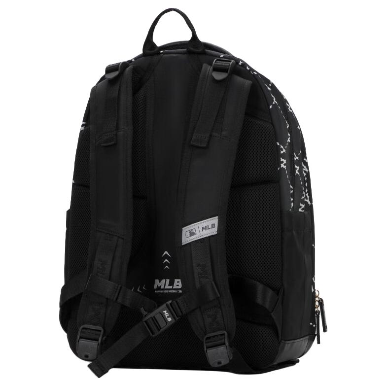 New MLB Artificial Leather Backpack Small Unisex Black 7ABKMC25N-50BKS