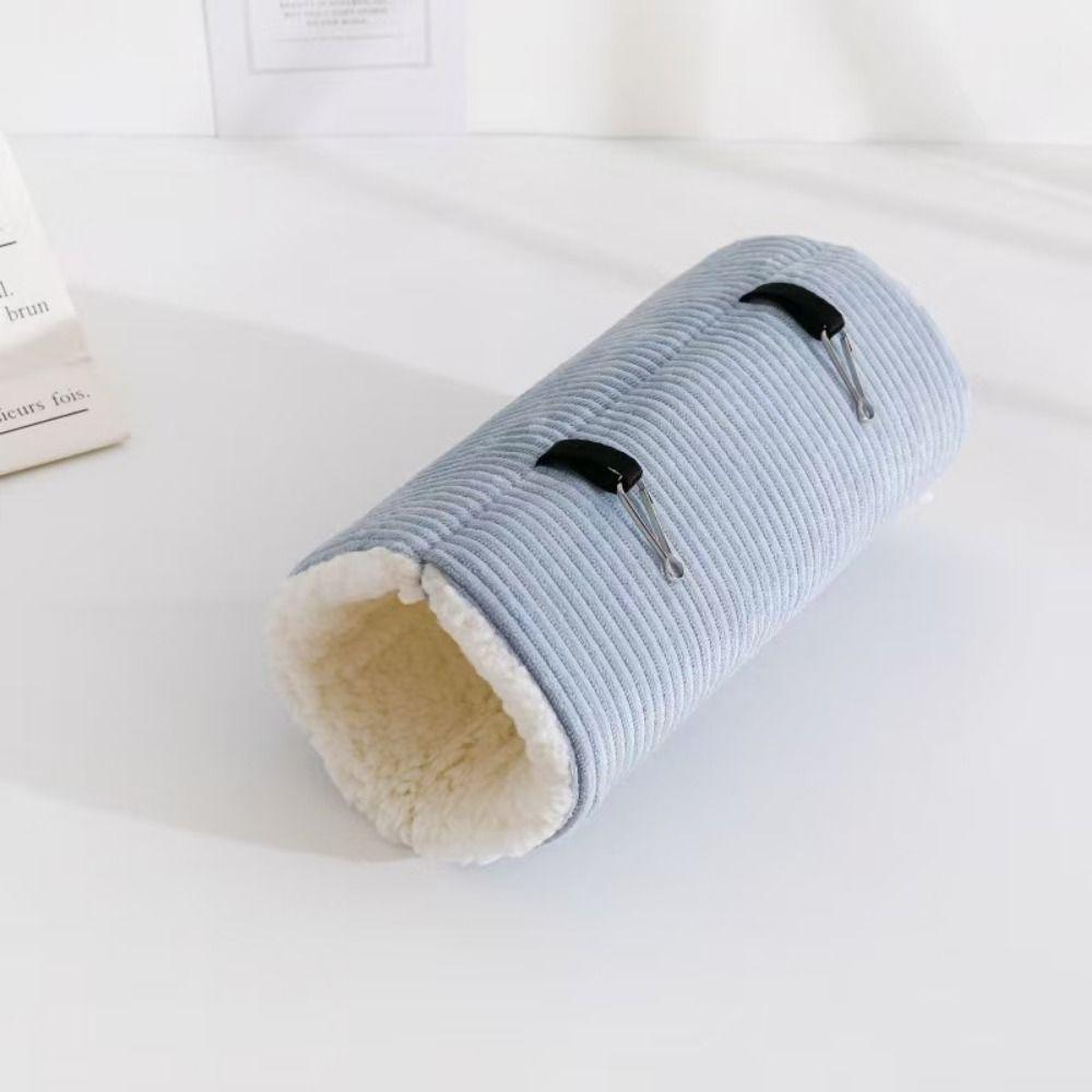 Warm Bed Cute Guinea Pig Tunnel Striped Print Lining House Nest Warm Nest Thickened Warm Bird House Winter Sleeping