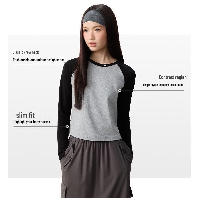 Warrior Women's Color-block Raglan Long Sleeve T-Shirt