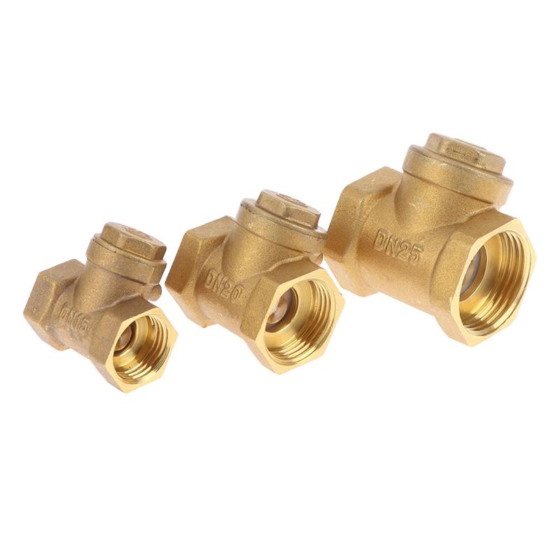 Dn15 Dn20 Dn25 Dn32 Dn40 Horizontal Brass Wire Mouth Non-Return Valve Female Thread Check Valve Equipment Accessories