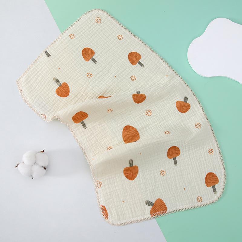 4-Layer Cotton Gauze Baby Towel - Soft, Class A, Small Square for Children and Kindergarten Use